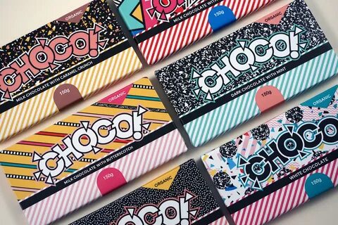 CHOCO packaging and branding - Fonts In Use