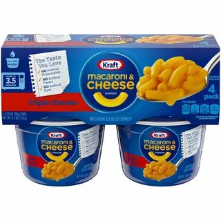 Kraft Triple Cheese Macaroni and Cheese Easy Microwavable Di