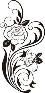 Download High Quality rose clipart black and white silhouett