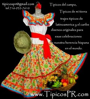 Traje Tradicional De Puerto Rico Vestimenta Tipica De Puerto