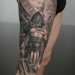 Tattoo done by: Brian Flores #gladiator #gladiador #gladiato