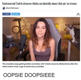 Controversial Twitch Streamer Alinity Accidentally Shows Dic