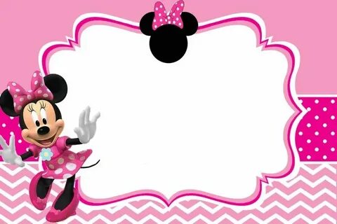 Download FREE Printable Minnie Mouse Pinky Birthday Invitati