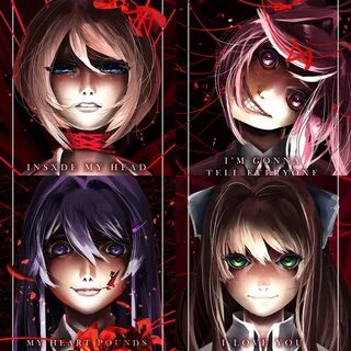 Doki Doki Literature Club Nightmare Series Poster Set Doki Doki G...