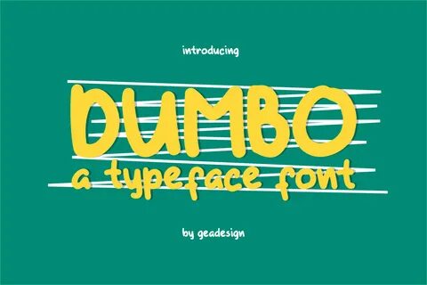 New Free Script & Handwritten Fonts - Dumbo Font - Download 