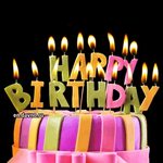 Happy Birthday Cake with Candles - animated GIF - Download o