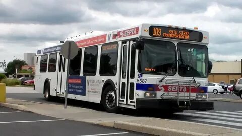 SEPTA BUS: NEW FLYER D40LF 5587 ON ROUTE: 109 - YouTube