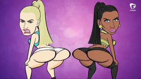 Nicki Minajs Ass Fighting Taylor Swift