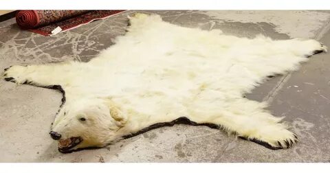 Lot 271: Polar Bear Rug Leonard Auction Sale #221