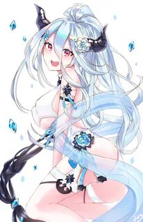 Safebooru - 1girl armband ass bare shoulders blue hair blush