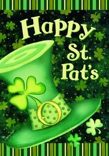 17 x 30 Inches Happy St.Patrick's Day Clovers Doormat Spring