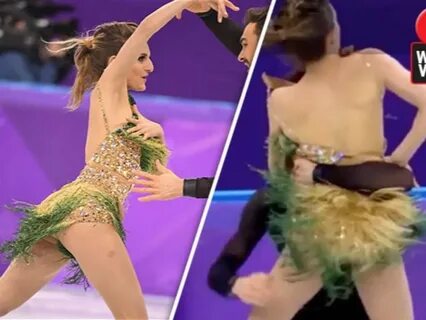 French Figure Skater Has A Nip Slip During Her Routine Barst