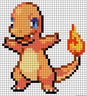 pixel art character - 10 Pokemon Pixel Art Templates - CoDes