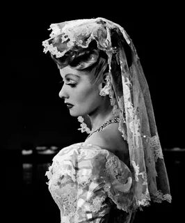 Lucille Ball on the day of her wedding to Desi Arnaz, Novemb