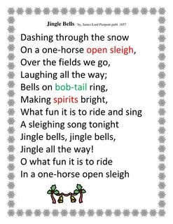 Christmas Songs Lyrics In English Jingle Bells : Jingle Bell