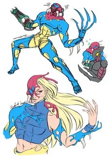 Samus Aran fusion suit symbiote by xMrNothingx on DeviantArt