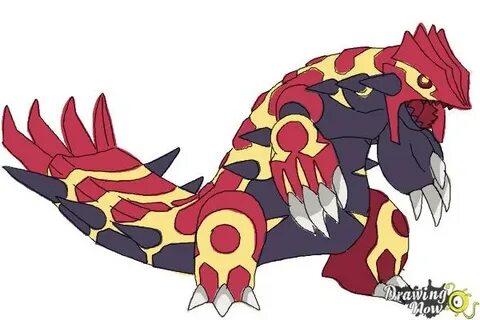 Primal Groudon Drawing. How To Draw Primal Groudon Step