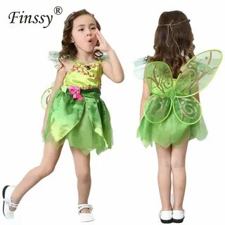 Бабочки, цветы, фея, косплей костюм для девочек на хэллоуин,