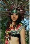 Portrait Aztec costume, Native american beauty, Native ameri