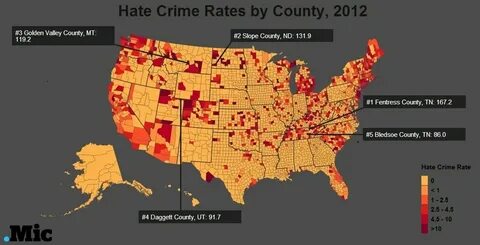 Hate Crime Maps Reveal the Most Prejudiced Places in America