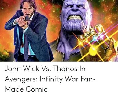 John Wick vs Thanos in Avengers Infinity War Fan-Made Comic 