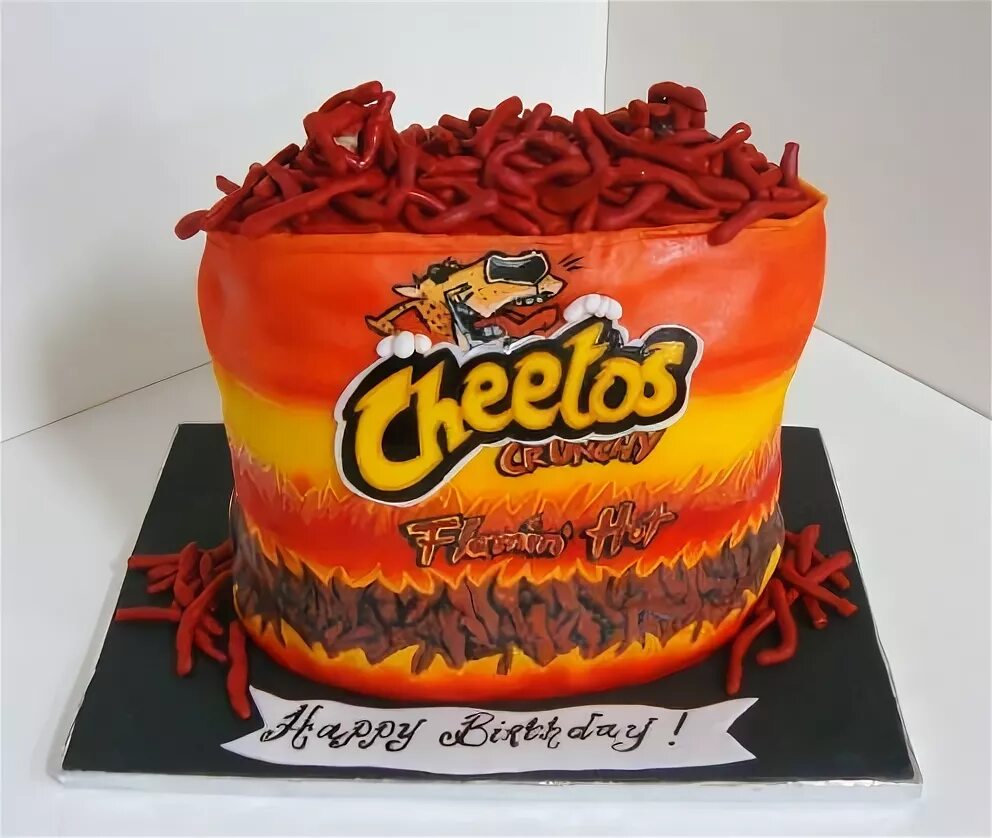 Cheetos Cake TFB19 Yummy cakes, Wine cake, Pretty birthday c