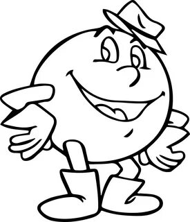 Pacman Coloring Pages Pacman Pac Man Hat Coloring Page Wecol