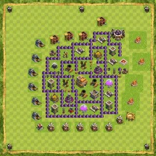 TH 7 DEFENSE / TROPHY BASE CLASH OF CLANS Map for Clash of C