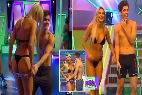 Racy game show lets male and female contestants STRIP one an