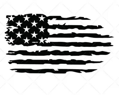 American Flag Distressed 4 SVG Cut Files for Cricut and Silh