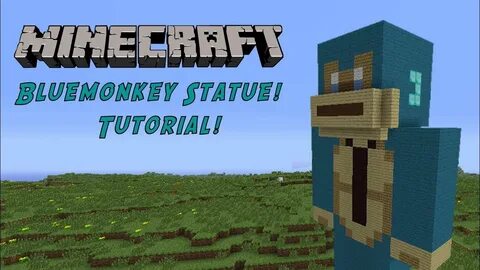 Minecraft Tutorial: Blue Monkey Statue - YouTube