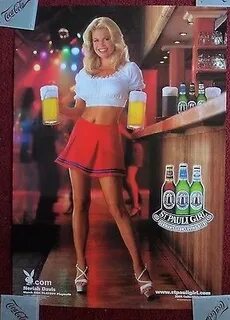 Сексуальная девушка пиво постер Санкт-Паули Playboy Playmate