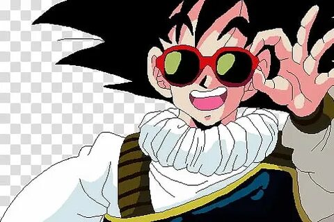 Goku with Master Roshi Glasses Pixel Art KingNoel transparen
