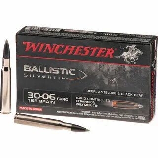 Winchester .30-06 Springfield 168-Grain Ballistic Silvertip 