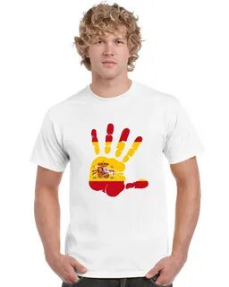 Spain Espana Handprint T Shirt image 0.