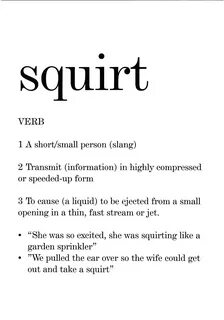 Squirt meaning of the word