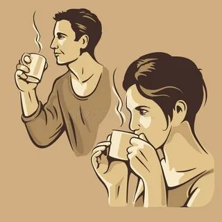 Sketch Cup Elegant Cup Saucer Retro Cup Tea Coffee Stock Ill