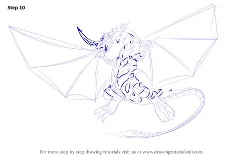 Step by Step How to Draw Dragonoid from Bakugan Battle Brawl