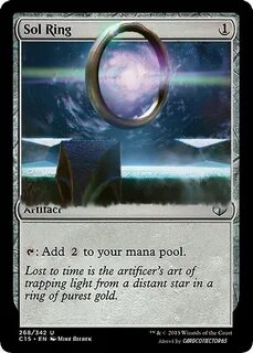 Sol Ring - MTG - Altered Magic the gathering cards, Magic th