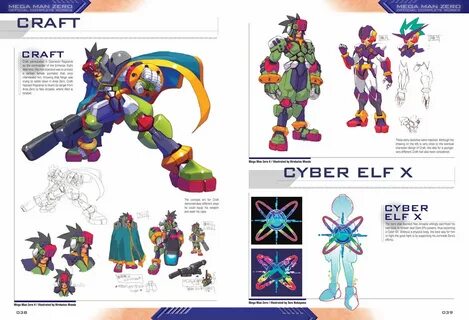 Rockman Zero Official Complete Works Diseño de personajes, M