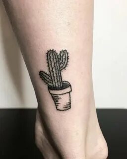 Тату кактуса - эскизы, значение татуировки кактус для девуше