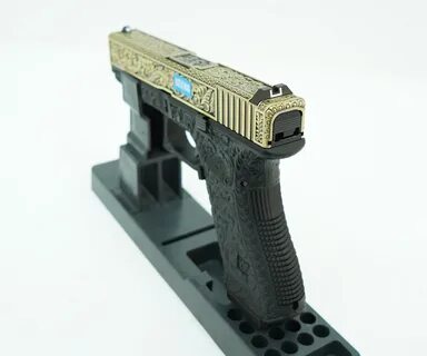 Страйкбольный пистолет WE Glock-17 Gen.3 Bronze, с гравировк