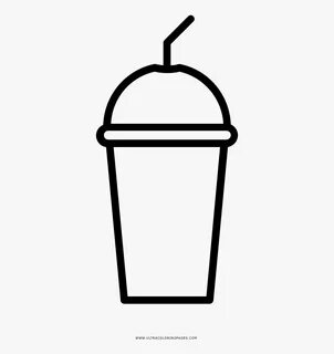 Milkshake Coloring Page - Icon , Free Transparent Clipart - 