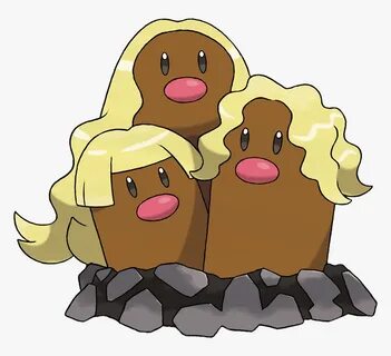 Pokemon Shiny Alolan Dugtrio Is A Fictional Character - Poke