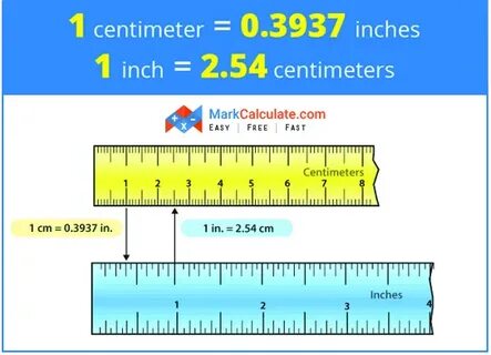 15 cm to inches How many centimeters in an inch