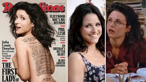 Julia Louis-Dreyfus naked on the cover of Rolling Stone