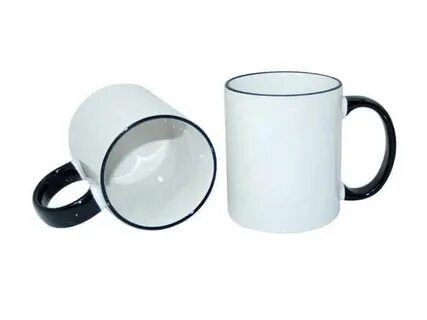 11oz Rim Handle Mug Black -MUG-RH11K - CoolMo Design Demo