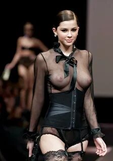 Runway Model No Bra