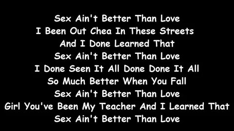 Trey Songz - Sex Aint Better Than Love Lyrics On Screen.mov 