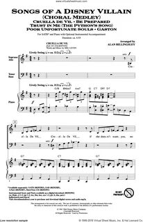 Rice - Songs Of A Disney Villain (Choral Medley) sheet music